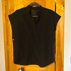 Figs Rafaela black scrub top, XS